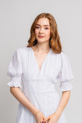 Koko Short Cotton Dress - Vit