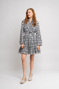 Yascorinna 7/8 Shirt Dress S. - Navy Blazer Corinna Print