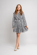 Yascorinna 7/8 Shirt Dress S. - Navy Blazer Corinna Print