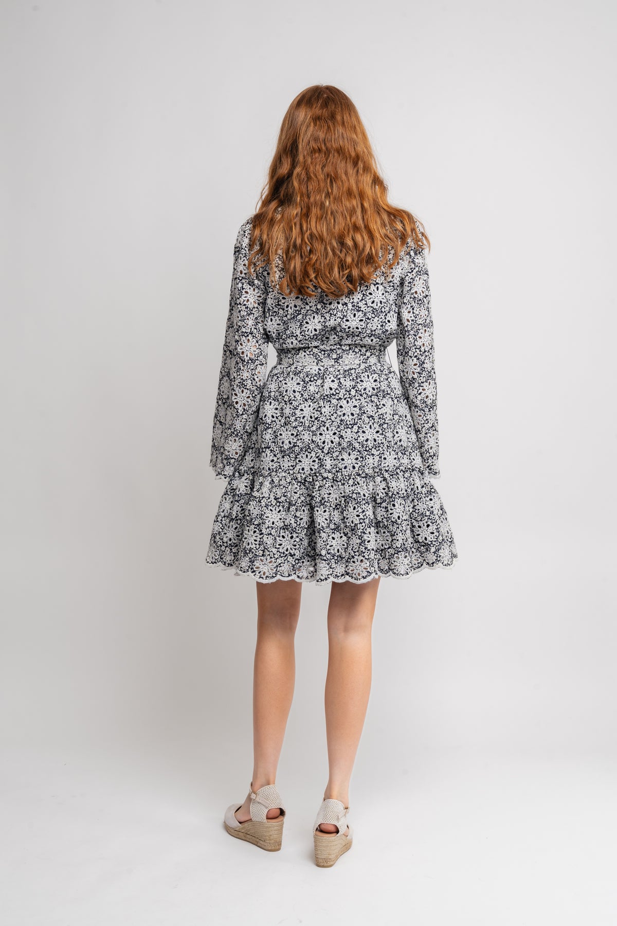Yascorinna 7/8 Shirt Dress S. - Navy Blazer Corinna Print