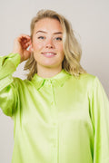Franziska LS Satin Shirt B - Sharp Green