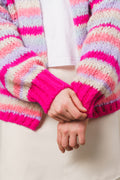 Pool Knit Cardigan - Pink Mix