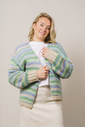 Pool Knit Cardigan - Blue/Green Mix