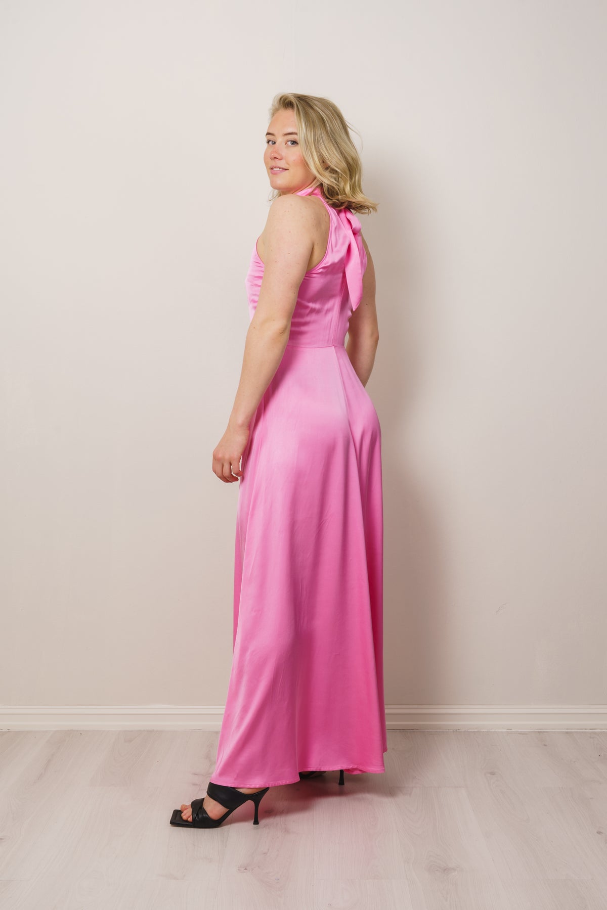 Regina Halterneck Ankle Dress B - Rosebloom