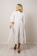 Yasmelinda 3/4 Ankle Dress - Star White