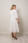 Yasmelinda 3/4 Ankle Dress - Star White
