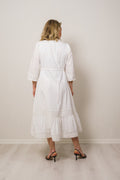 Yasmelinda 3/4 Ankle Dress - Star White