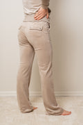 Del Ray Classic Velour Pant Pocket - String
