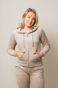 Juicy Couture Robertson Classic Velour Zip Hoodie - String