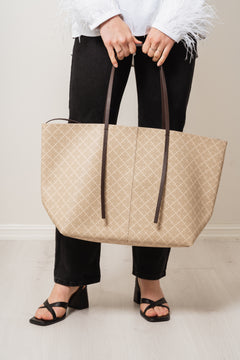 Abi Printed Tote Bag - Feather