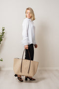 Abi Printed Tote Bag - Feather