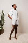 Elisa SS Cropped Shirt EX - Snow White