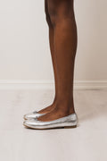 Biamadison Ballerina Metallic Leather - Metallic Silver
