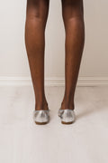 Biamadison Ballerina Metallic Leather - Metallic Silver