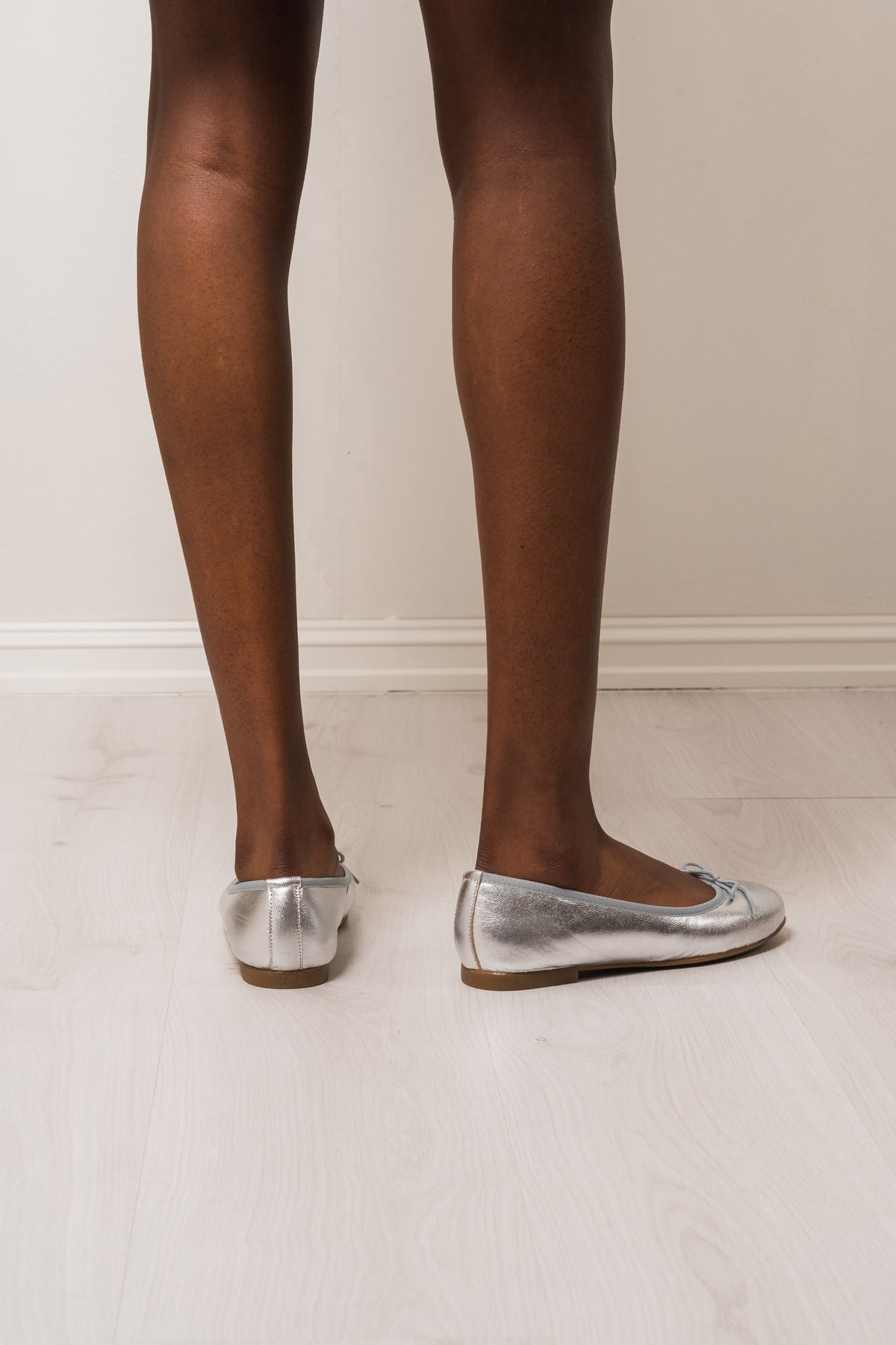 Biamadison Ballerina Metallic Leather - Metallic Silver