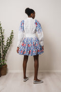 Cotton Slub Mini Dress - Blue Field