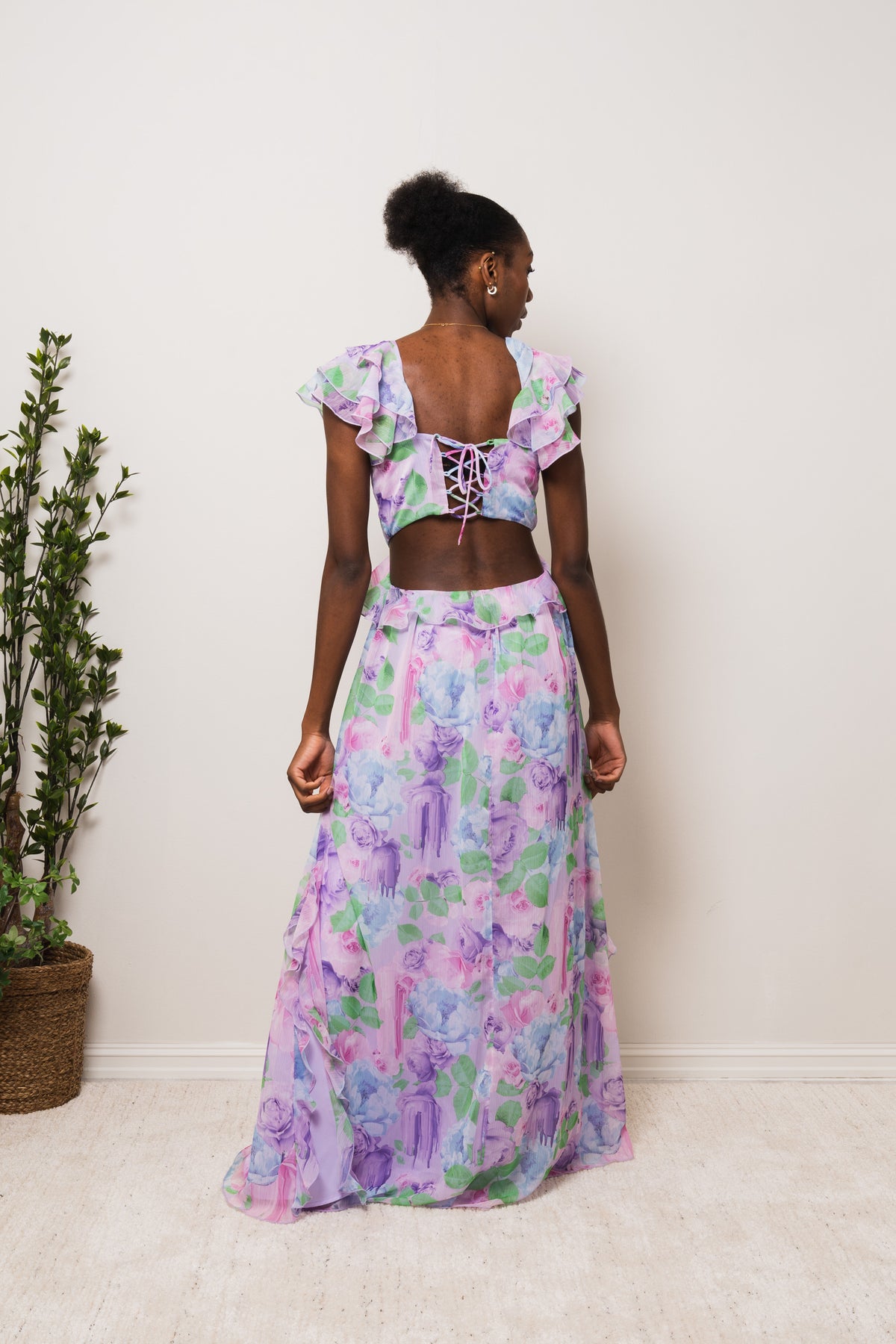 Bianca Dress - Lilac Sprayflower