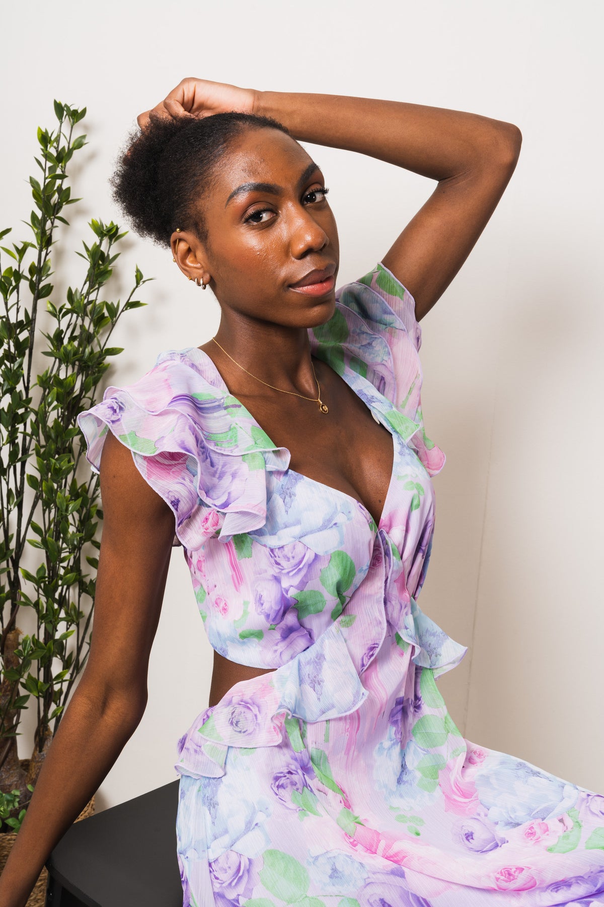 Bianca Dress - Lilac Sprayflower