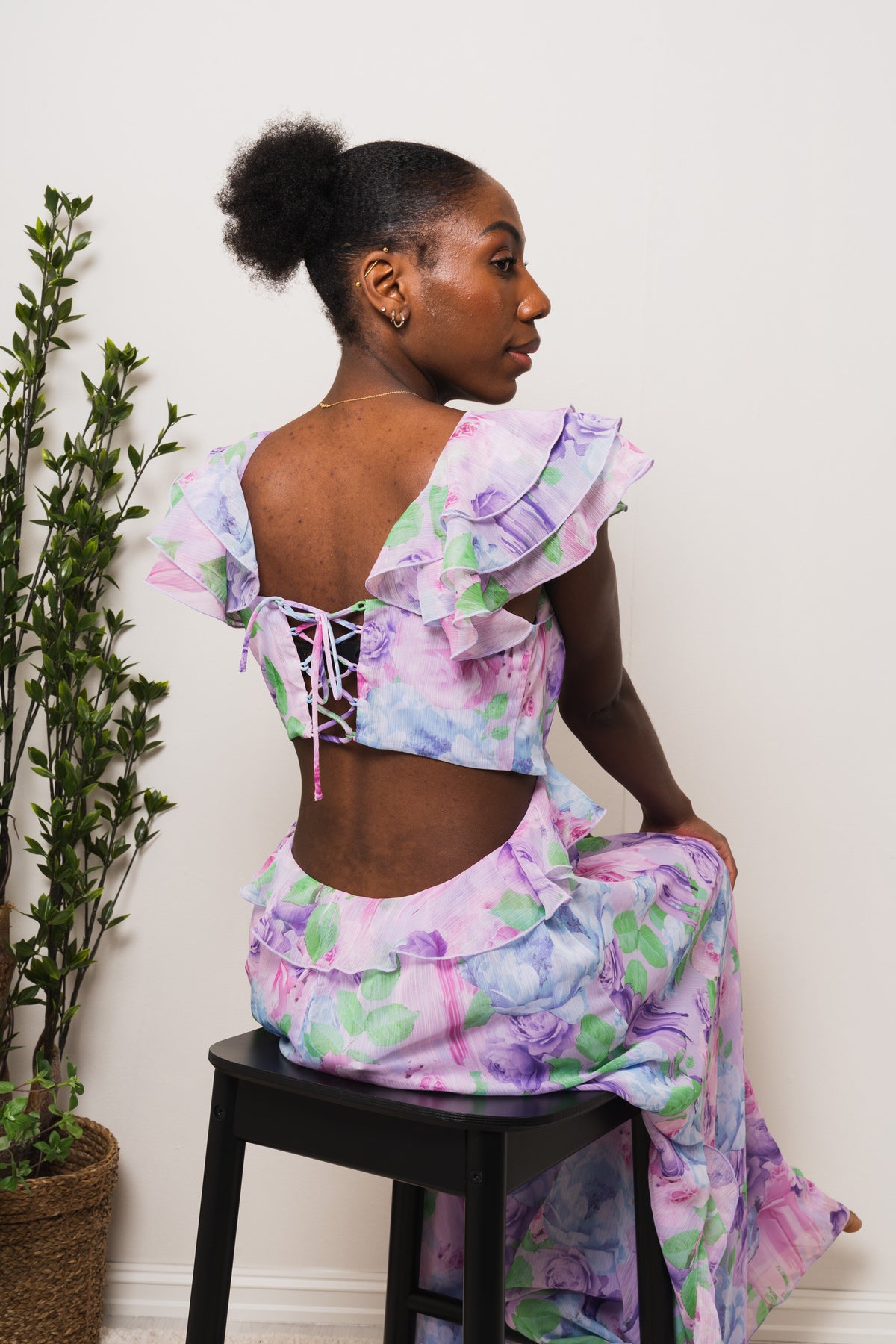 Bianca Dress - Lilac Sprayflower