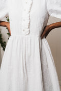 Elisa 2/4 Short Shirt Dress EX - Snow White