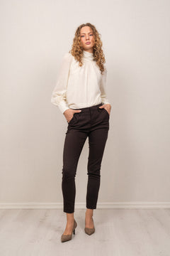 Alice MW Pant - Dark Toffee Brown