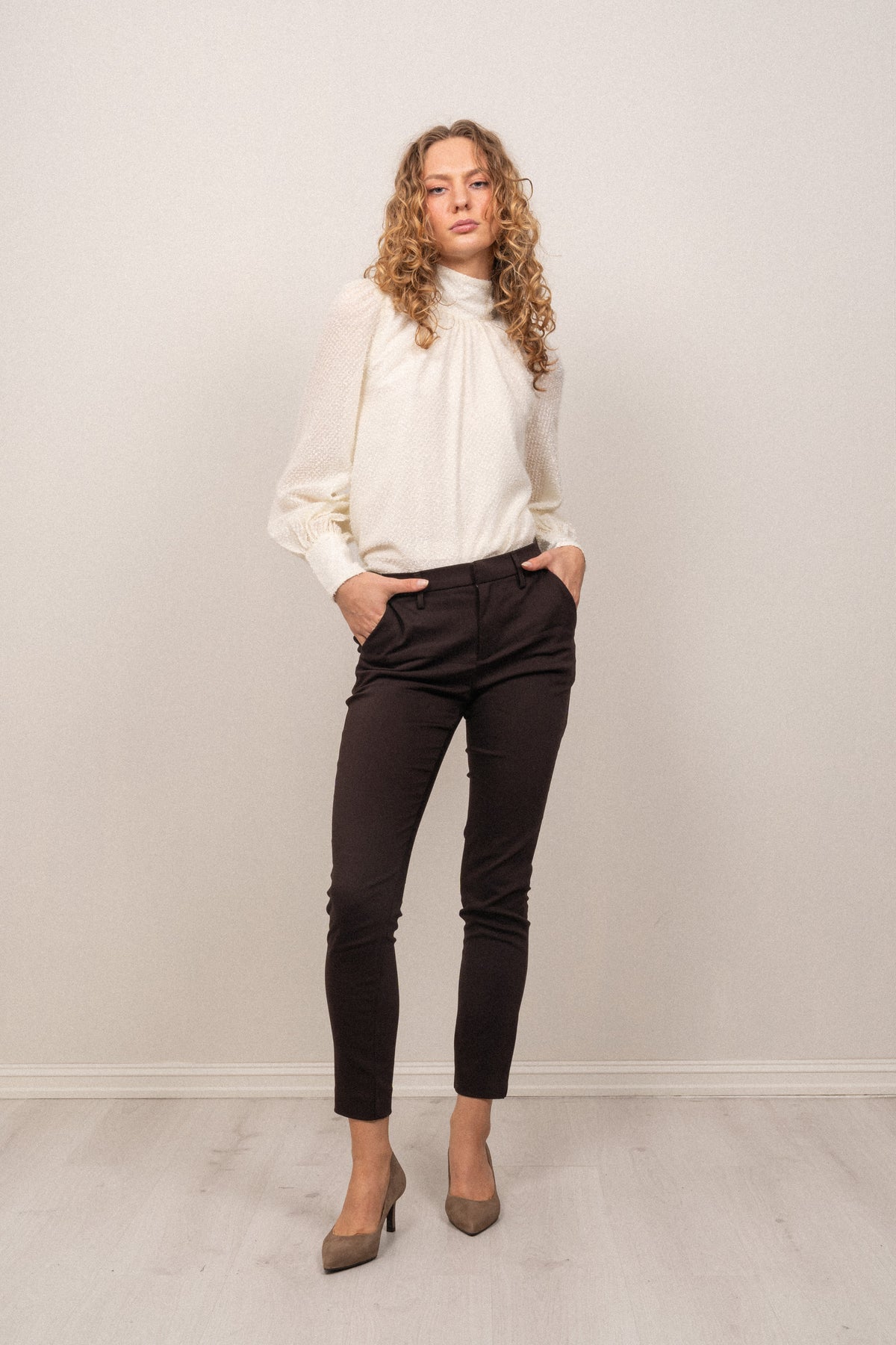 Alice MW Pant - Dark Toffee Brown