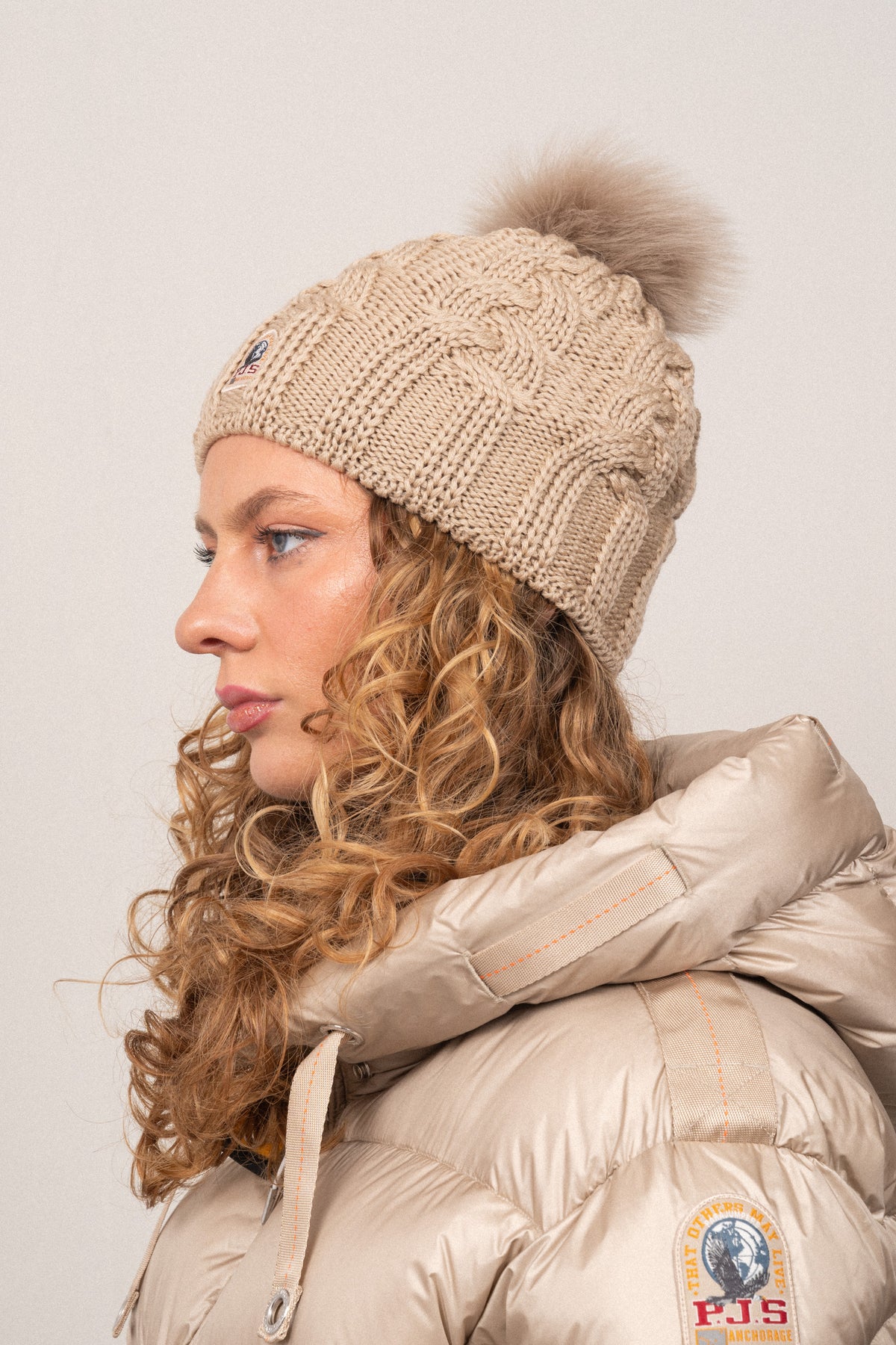 Cable Hat - Tapioca