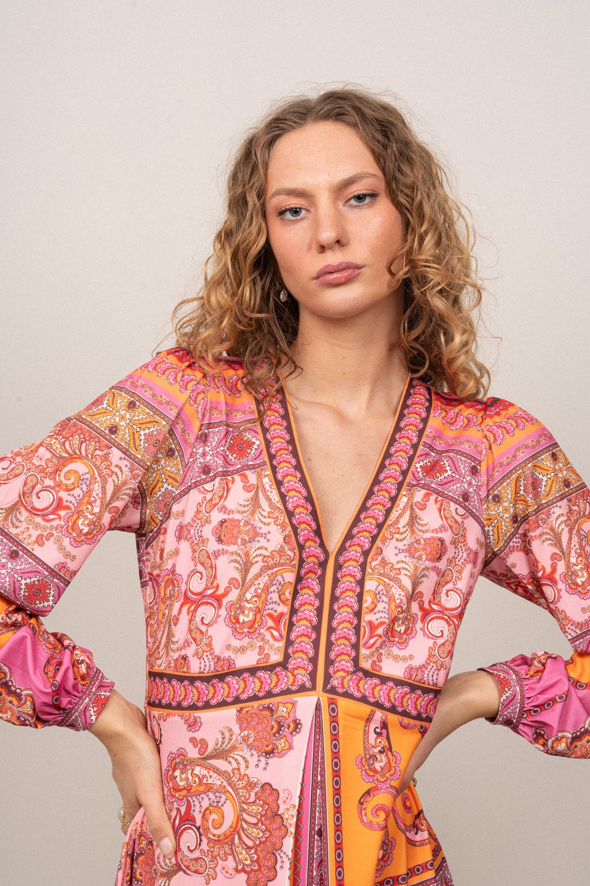 Rose Dress - Orange