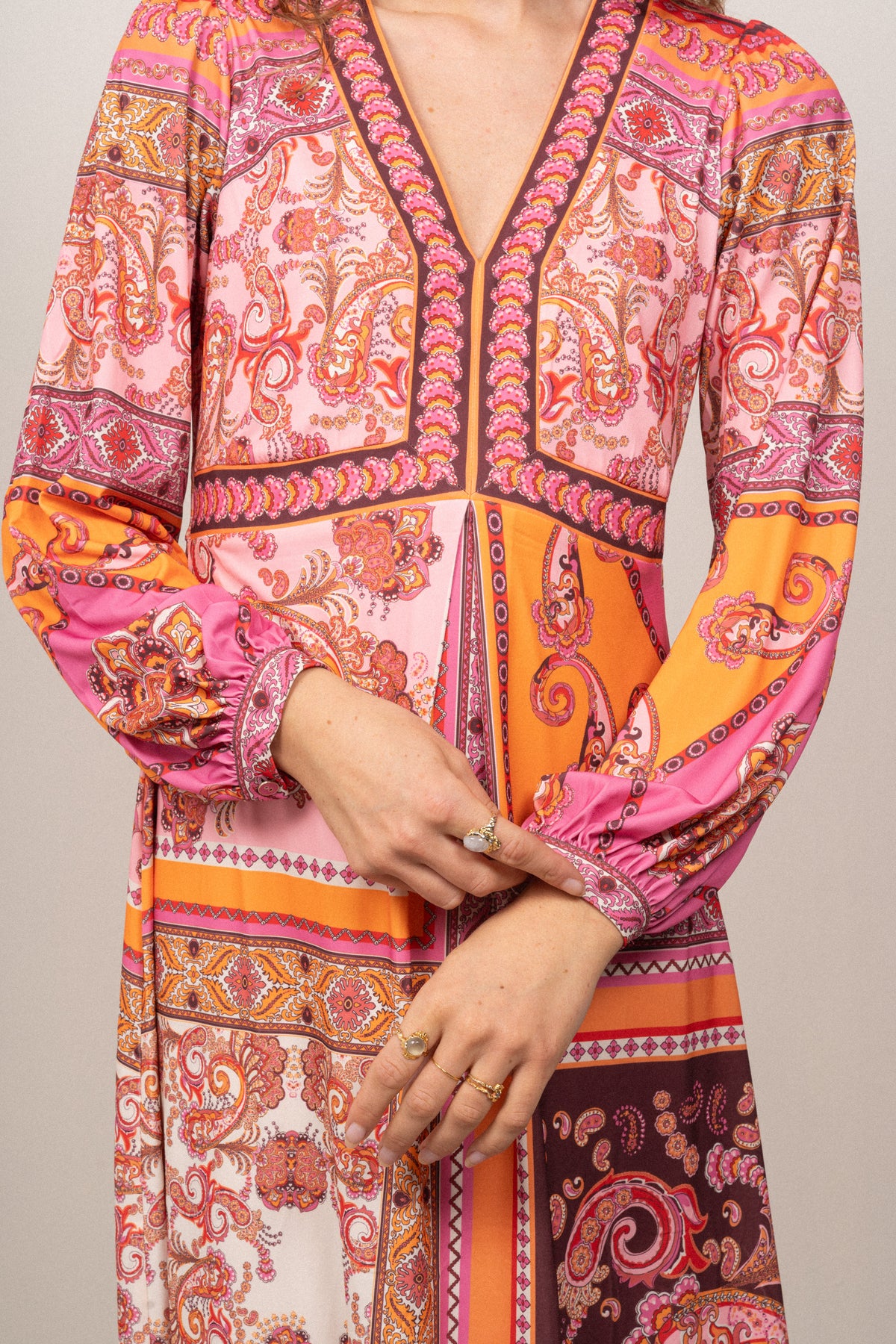 Rose Dress - Orange