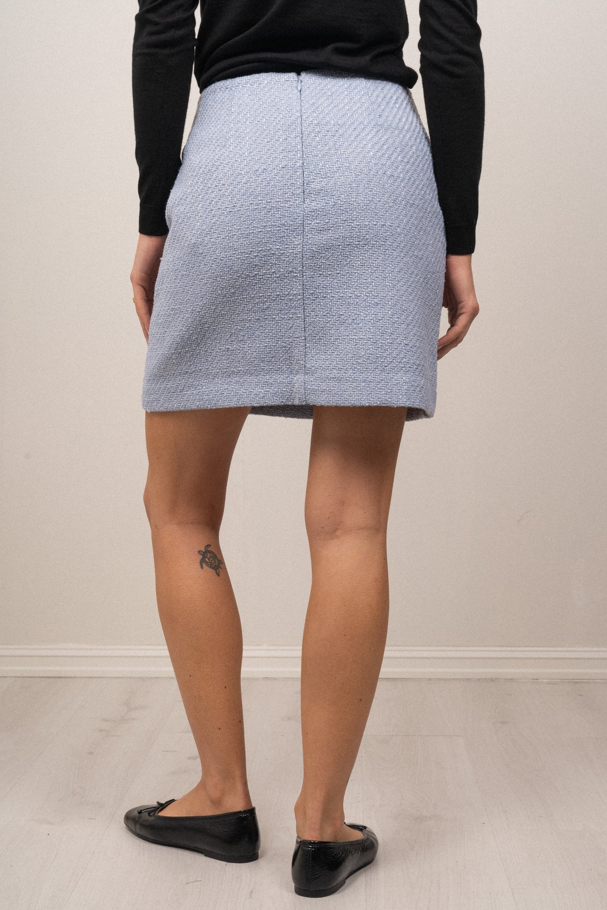 Abriella Hw Skirt - Chambray Blue