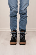 Downhill Leather/Suede - Black/Warm Lining