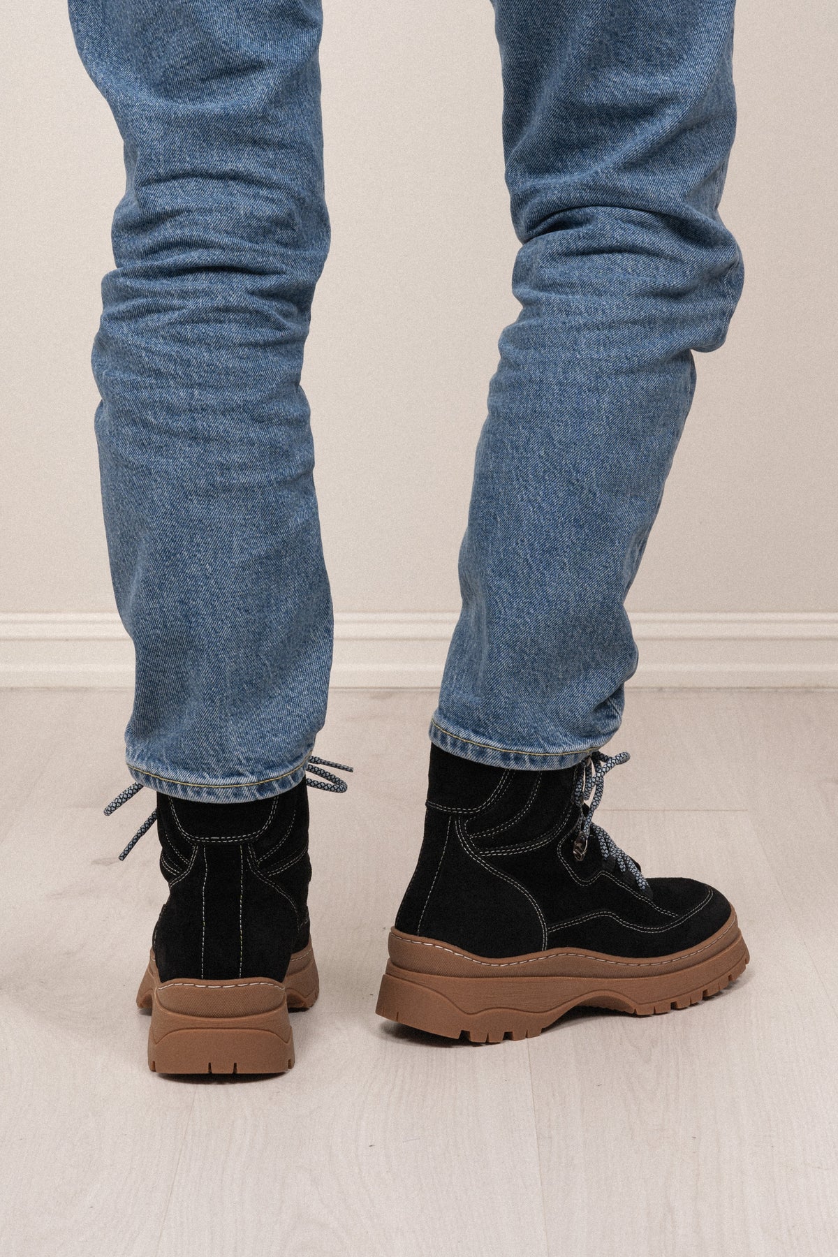 Downhill Leather/Suede - Black/Warm Lining