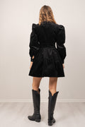 Isabella Corduroy Dress - Black