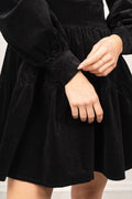 Isabella Corduroy Dress - Black