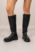 Biaothilia Knee High Elastic Boot - Black