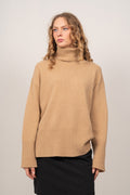 Lounge Rollneck Sweater - Dark Khaki