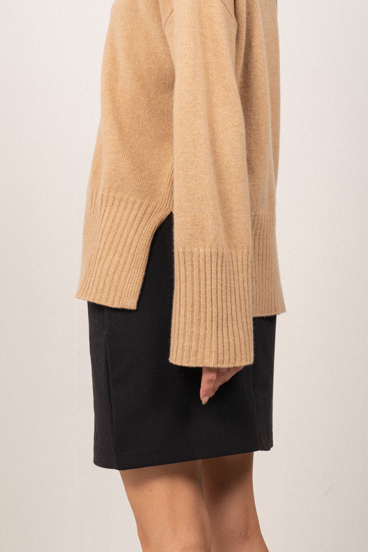 Lounge Rollneck Sweater - Dark Khaki