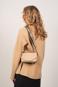 Jet Set Small Pebbled Leather Double Zip Camera Bag - Camel Multi
