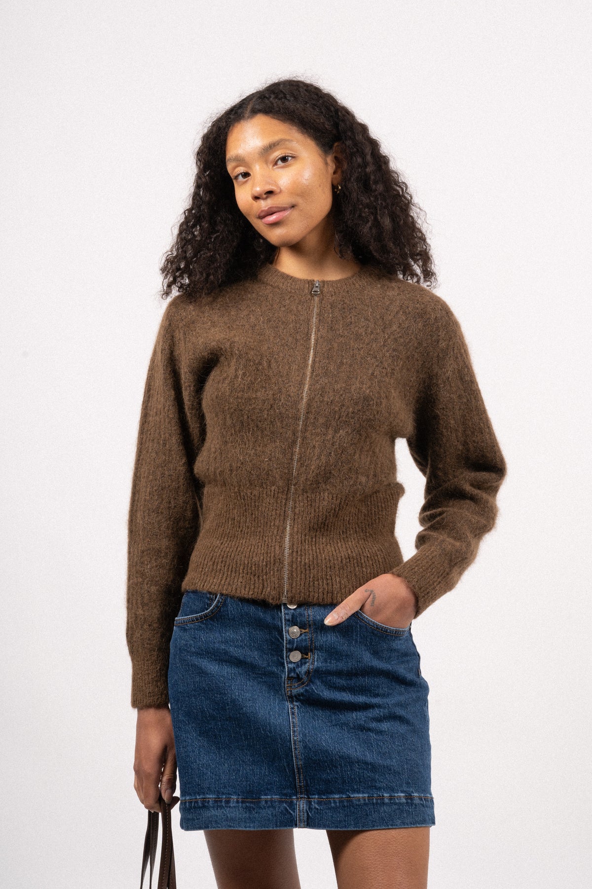 Sigune Nenaya Cardigan - Cocoa Mel