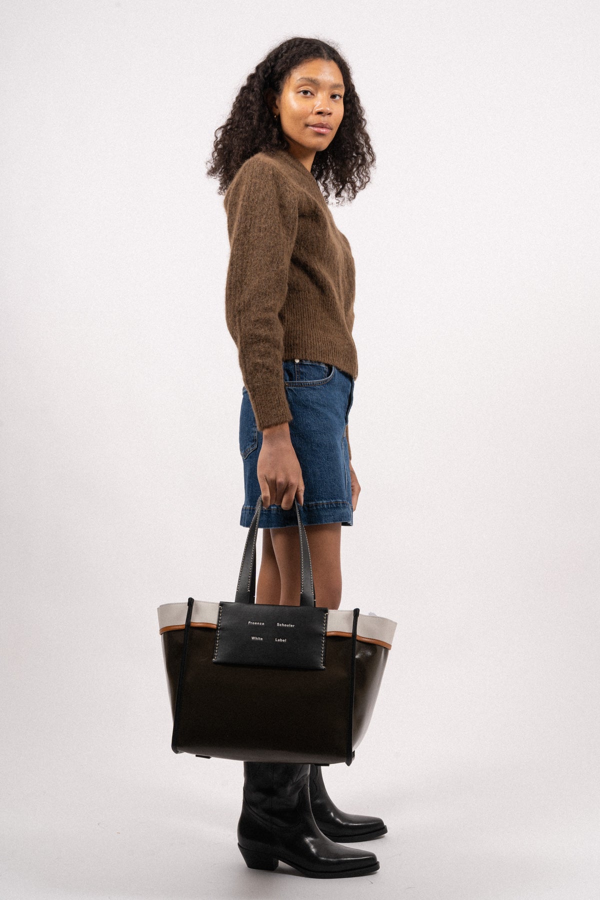 Large Morris Coated Canvas Tote - Dark Evergreen