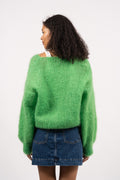 Milana Ls Mohair Knit - Bright Green
