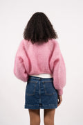 Milana Cropped Pullover - Soft Berry