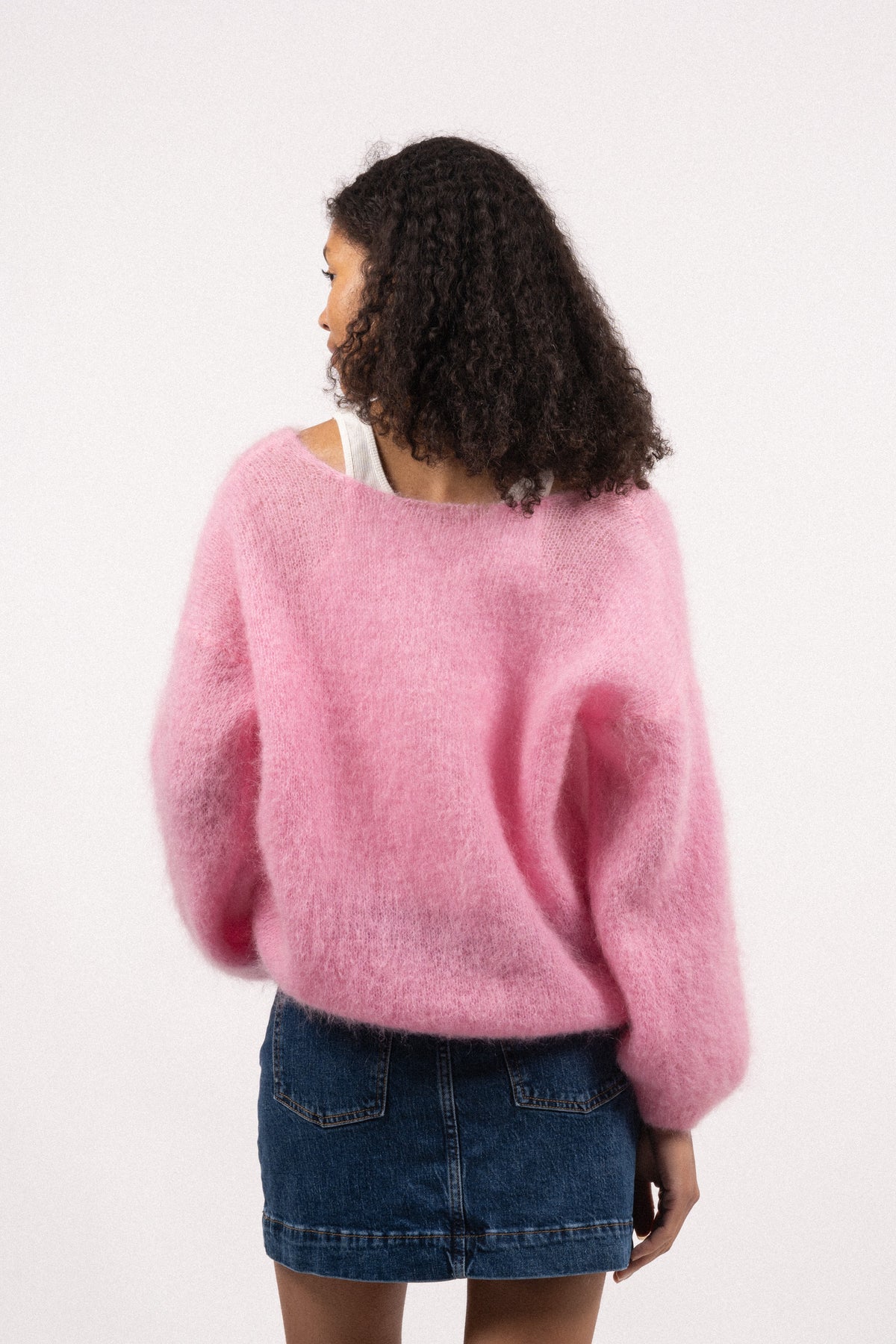 Cornelia Ls Kofta - Soft Berry