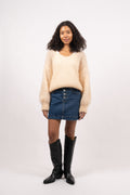 Milana Ls Mohair Knit - Almond
