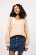 Milana Ls Mohair Knit - Almond