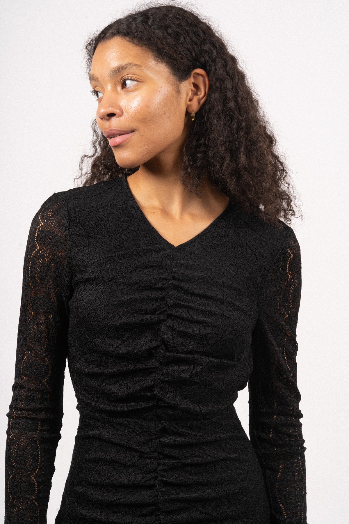 Ava Short Dress - Svart