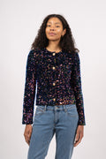 Paulette Jacket - Multicolour Sequins Velour