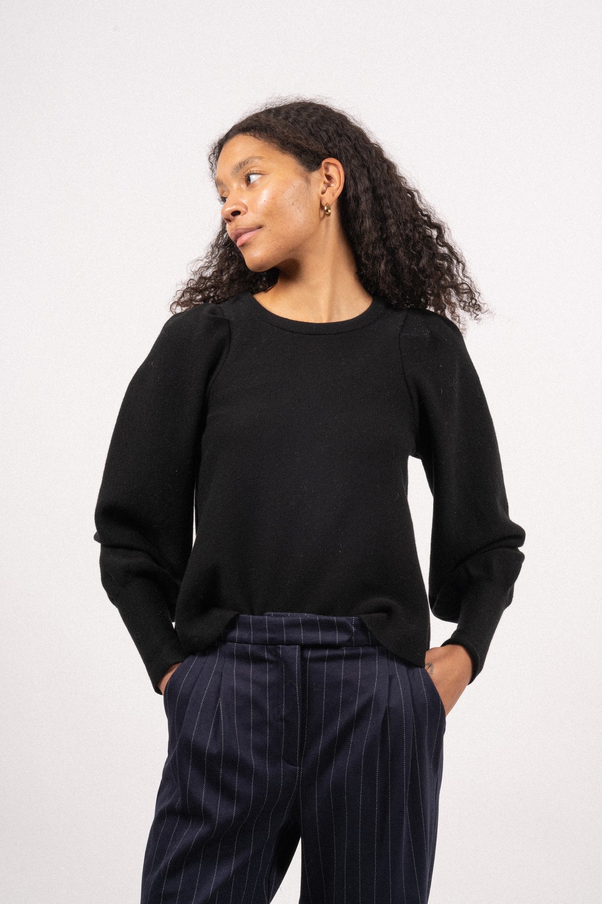 Pernilla Merino Sweater - Black