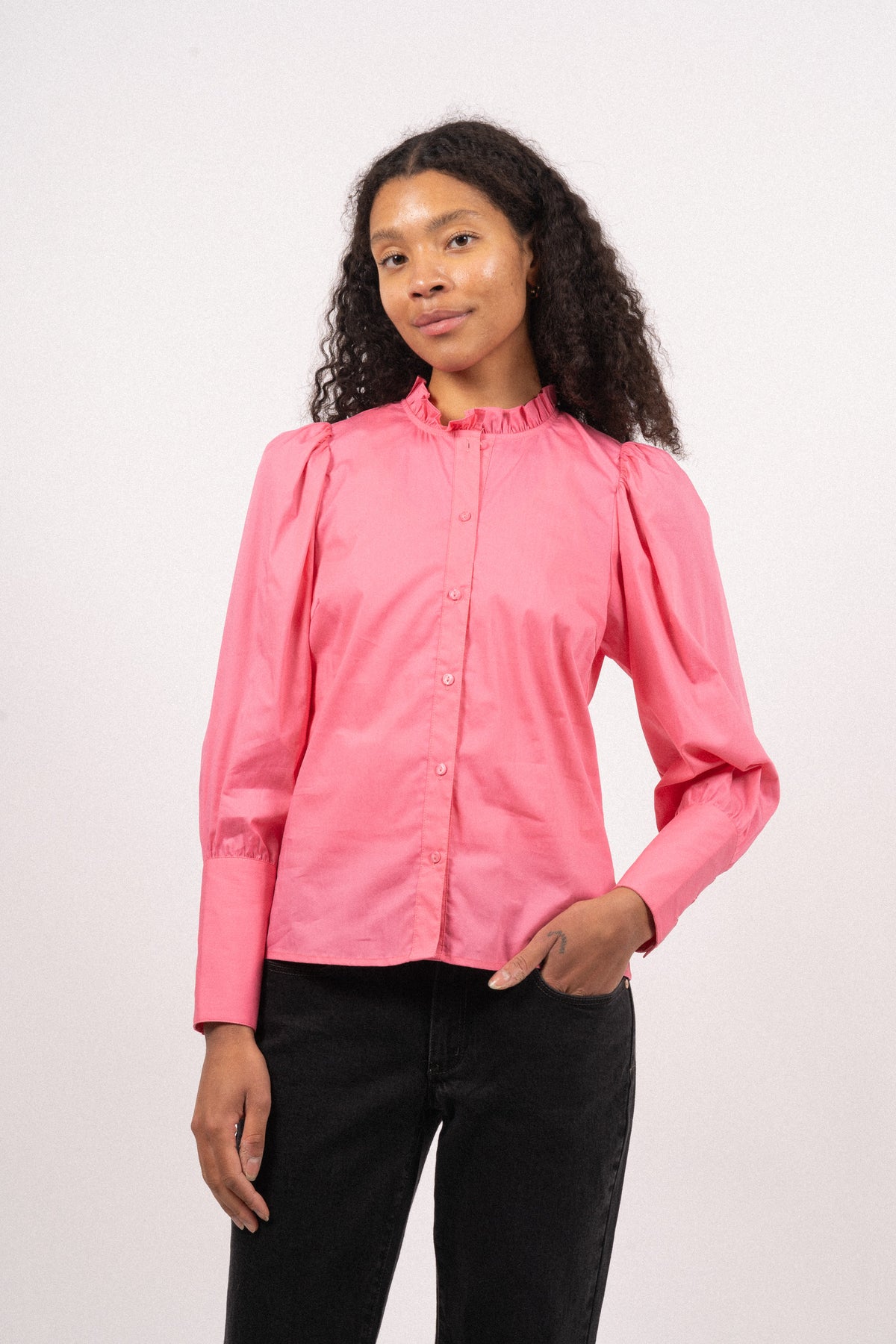 Sandycc Plain Shirt - Bubblegum