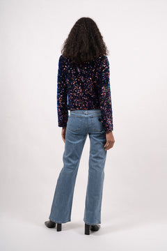 Paulette Jacket - Multicolour Sequins Velour